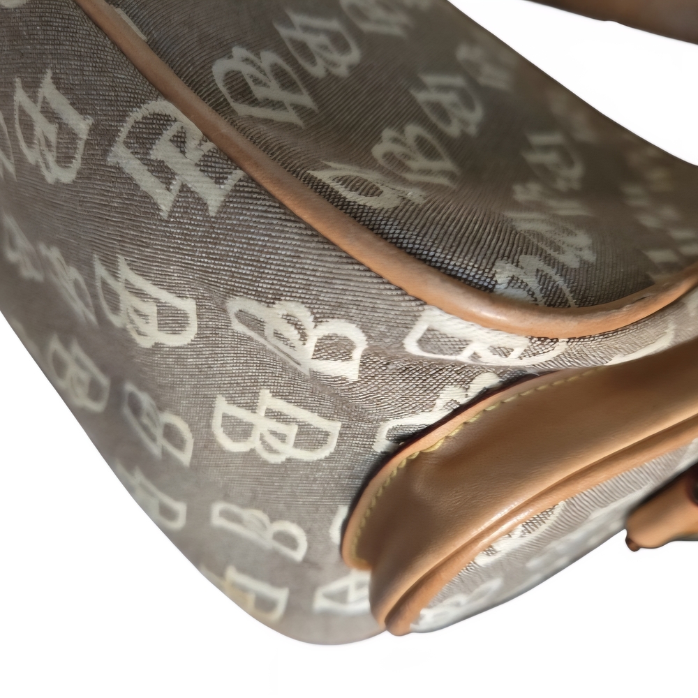 Dooney & Bourke Signature Vintage Hobo Buckle Double Pocket Shoulder Bag - Picture 6 of 15